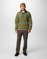 Rugged Ridge Half Snap Fleece Jacket in Canteen Madras Multi