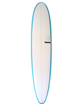 8'6" Longboard in Light Teal & Pinline