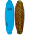 The Alder Surfworx Hellcat Mini Mal 6'6" Soft Board in AZ Blue