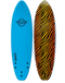 The Alder Surfworx Hellcat Mini Mal 6'6" Soft Board in AZ Blue
