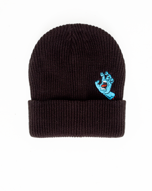 Screaming Mini Hand Beanie in Black