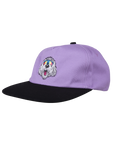 The Santa Cruz Mens Mccoy Donut Dog Cap in Digital Lavender