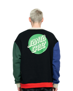 The Santa Cruz Mens Shadowless Dot Sweatshirt in Black & Multi