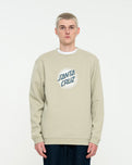 The Santa Cruz Mens Daylight Dot Front Sweatshirt in Nickel