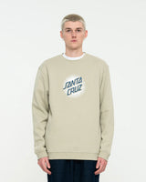 The Santa Cruz Mens Daylight Dot Front Sweatshirt in Nickel