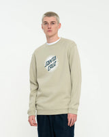 The Santa Cruz Mens Daylight Dot Front Sweatshirt in Nickel