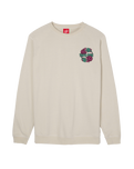 The Santa Cruz Mens Dressen Rose Two Sweatshirt in Light Grey