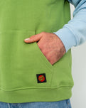 The Santa Cruz Mens Classic Dot Label Quarter Sweatshirt in Apple & Multi