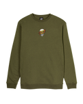 The Santa Cruz Mens Dressen Skull Dot Front Sweatshirt in Sea Kelp