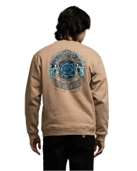 The Santa Cruz Mens Dressen Rose One Sweatshirt in Taupe