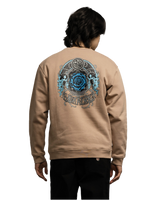 The Santa Cruz Mens Dressen Rose One Sweatshirt in Taupe