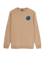 The Santa Cruz Mens Dressen Rose One Sweatshirt in Taupe