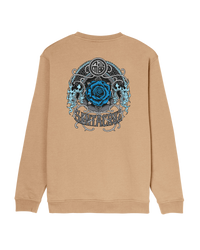 The Santa Cruz Mens Dressen Rose One Sweatshirt in Taupe