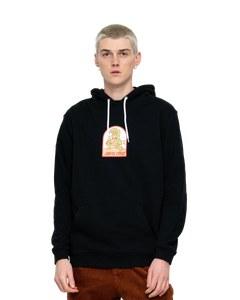 The Santa Cruz Mens Beach Bum Hand Hoodie in Black