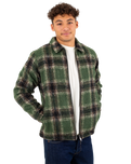 The Santa Cruz Mens Hideout Jacket in Green Check