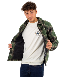 The Santa Cruz Mens Hideout Jacket in Green Check