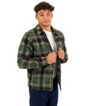 The Santa Cruz Mens Hideout Jacket in Green Check