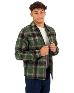 The Santa Cruz Mens Hideout Jacket in Green Check