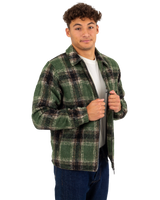 The Santa Cruz Mens Hideout Jacket in Green Check