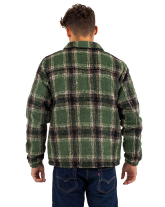 The Santa Cruz Mens Hideout Jacket in Green Check