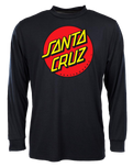 The Santa Cruz Mens Classic Dot T-Shirt in Black