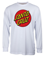 The Santa Cruz Mens Classic Dot T-Shirt in White