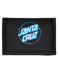 The Santa Cruz Mens Vivid Other Dot Wallet in Black