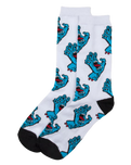 The Santa Cruz Mens Multi Hand Socks (2 Pack) in White & Black