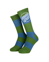 The Santa Cruz Mens Barney Socks in Apple & Dusty Blue