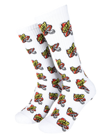 Toadstool Dot Socks in White