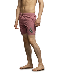 The Santa Cruz Mens Melting Hand Swimshorts in Dusty Rose