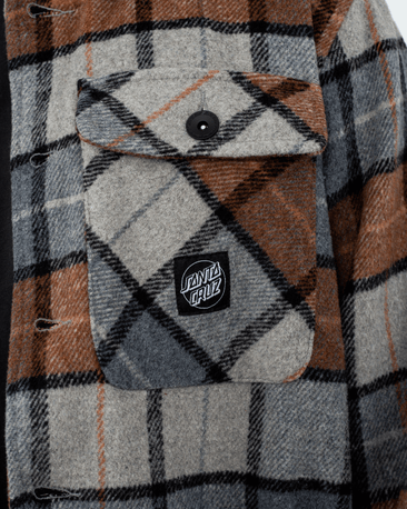 Lodge Shirt in Stone Check