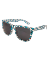 The Santa Cruz Multi Hand Sunglasses in White & Blue