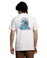 The Santa Cruz Mens Screaming Wave T-Shirt in White