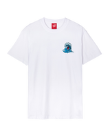 The Santa Cruz Mens Screaming Wave T-Shirt in White