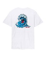 The Santa Cruz Mens Screaming Wave T-Shirt in White