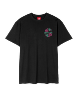 The Santa Cruz Mens Dressen Rose Two T-Shirt in Black