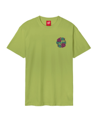 The Santa Cruz Mens Dressen Rose Two T-Shirt in Apple