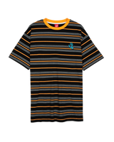 The Santa Cruz Mens Mini Hand Stripe T-Shirt in Black Stripe