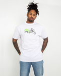 The Santa Cruz Mens Scene Report T-Shirt in White