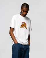 Salba Tiger Simplifed Front T-Shirt in White