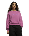 The Santa Cruz Womens Nomad Strip Sweatshirt in Mindful Mauve