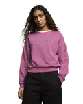 The Santa Cruz Womens Nomad Strip Sweatshirt in Mindful Mauve