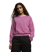 The Santa Cruz Womens Nomad Strip Sweatshirt in Mindful Mauve