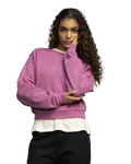 The Santa Cruz Womens Nomad Strip Sweatshirt in Mindful Mauve