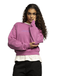 The Santa Cruz Womens Nomad Strip Sweatshirt in Mindful Mauve