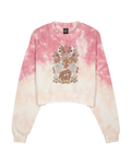 The Santa Cruz Womens Sage Front Sweatshirt in Pink Dip Dye