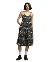 The Santa Cruz Womens Patchwork Dress in Black Patchwork