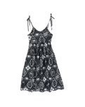 The Santa Cruz Womens Patchwork Dress in Black Patchwork