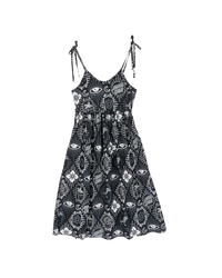 The Santa Cruz Womens Patchwork Dress in Black Patchwork